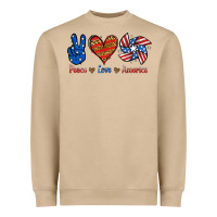 Mushroom Peace Love America Heavyweight Sweatshirt - Jasminsmagicworld