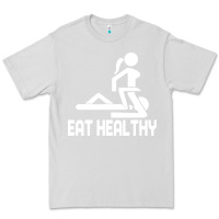 Dove Grey eat healthy Premium Tee - DesigneFamous
