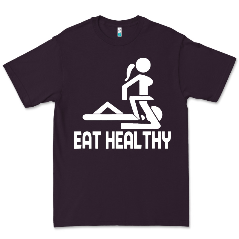 Eat Healthy Premium Tee by DesigneFamous | Teevron