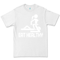 White eat healthy Premium Tee - DesigneFamous