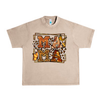 French Oak Melanin leopard frame mama Mother's Day Urban Heavy Tee - LillyAllenDesigns