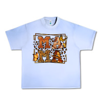Grape Ice Melanin leopard frame mama Mother's Day Urban Heavy Tee - LillyAllenDesigns