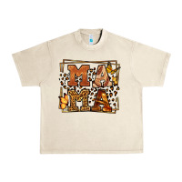 Sandshell Melanin leopard frame mama Mother's Day Urban Heavy Tee - LillyAllenDesigns