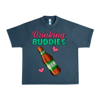 Midnight Navy Drinking Buddies Urban Heavy Tee - Jasminsmagicworld