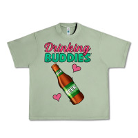 Oil Green Drinking Buddies Urban Heavy Tee - Jasminsmagicworld