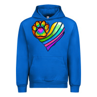 Cobalt Pride Heart Urban Hoodie - Jasminsmagicworld