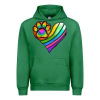 Emerald Pride Heart Urban Hoodie - Jasminsmagicworld