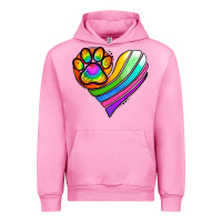 Fuchsia Pink Pride Heart Urban Hoodie - Jasminsmagicworld