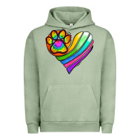 Pigment Oil Green Pride Heart Urban Hoodie - Jasminsmagicworld