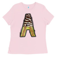 Bubblegum Pink softball alphabet a Ladies Tee - CowhideDigitalArt