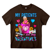 Chocolate Brown My Patients Are My Valentine Coffee Mug Heavy Core Tee - FaDigitalArtStudio