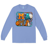 Colony Blue Basketball and Volleyball mama Mother's Day Long Sleeve Tee - LillyAllenDesigns