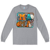 Heather Grey Basketball and Volleyball mama Mother's Day Long Sleeve Tee - LillyAllenDesigns