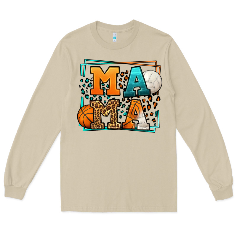 Basketball And Volleyball Mama Mother's Day Long Sleeve Tee by LillyAllenDesigns | Teevron