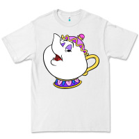 White mrs potts Premium Tee - DesigneFamous