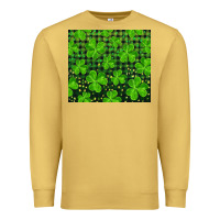 Antique Gold shamrock and plaid Premium Sweatshirt - RanaPortraitStore