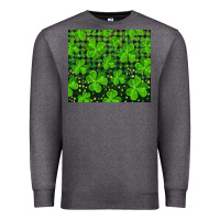 Charcoal Heather shamrock and plaid Premium Sweatshirt - RanaPortraitStore