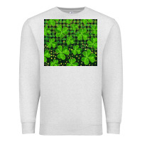 Oatmeal Heather shamrock and plaid Premium Sweatshirt - RanaPortraitStore
