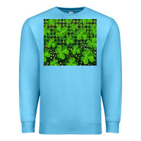 Ocean Blue shamrock and plaid Premium Sweatshirt - RanaPortraitStore
