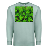 Seafoam shamrock and plaid Premium Sweatshirt - RanaPortraitStore