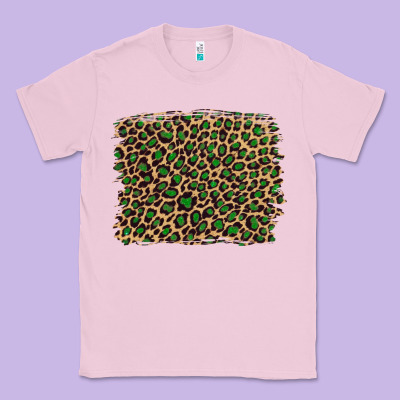 Leopard With Green Glitter Classic Tee Designed By Artiststas