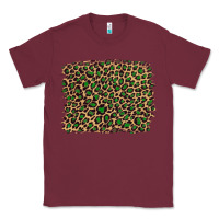 Burgundy leopard with green glitter Classic Tee - Artiststas