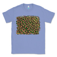 Colony Blue leopard with green glitter Classic Tee - Artiststas