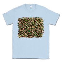 Dusty Blue leopard with green glitter Classic Tee - Artiststas