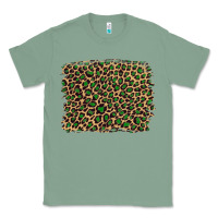 Sage leopard with green glitter Classic Tee - Artiststas