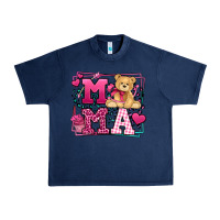 Navy Western Valentines Day Mama Mother's Day Urban Heavy Tee - LillyAllenDesigns