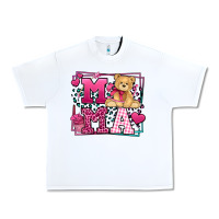White Western Valentines Day Mama Mother's Day Urban Heavy Tee - LillyAllenDesigns