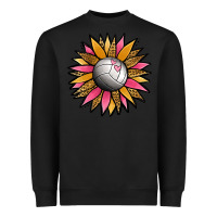 Black Volleyball Sunflower Heavyweight Sweatshirt - Jasminsmagicworld