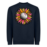 Navy Volleyball Sunflower Heavyweight Sweatshirt - Jasminsmagicworld