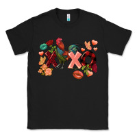 Black Rooster Valentine's Day xoxo Classic Tee - FaDigitalArtStudio