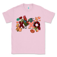 Bubblegum Pink Rooster Valentine's Day xoxo Classic Tee - FaDigitalArtStudio