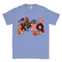 Colony Blue Rooster Valentine's Day xoxo Classic Tee - FaDigitalArtStudio