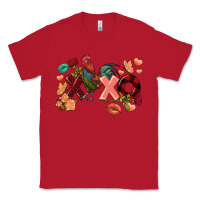 Red Rooster Valentine's Day xoxo Classic Tee - FaDigitalArtStudio