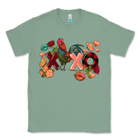 Sage Rooster Valentine's Day xoxo Classic Tee - FaDigitalArtStudio