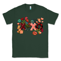 Sports Green Rooster Valentine's Day xoxo Classic Tee - FaDigitalArtStudio