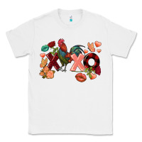 White Rooster Valentine's Day xoxo Classic Tee - FaDigitalArtStudio