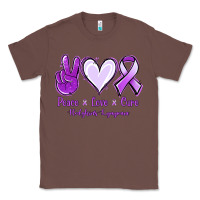 Chestnut Peace Love Cure Odgkins Lympoma Classic Tee - Jasminsmagicworld
