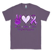 Lavender Peace Love Cure Odgkins Lympoma Classic Tee - Jasminsmagicworld