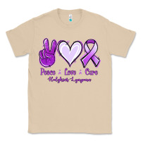 Mushroom Peace Love Cure Odgkins Lympoma Classic Tee - Jasminsmagicworld