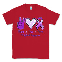 Red Peace Love Cure Odgkins Lympoma Classic Tee - Jasminsmagicworld
