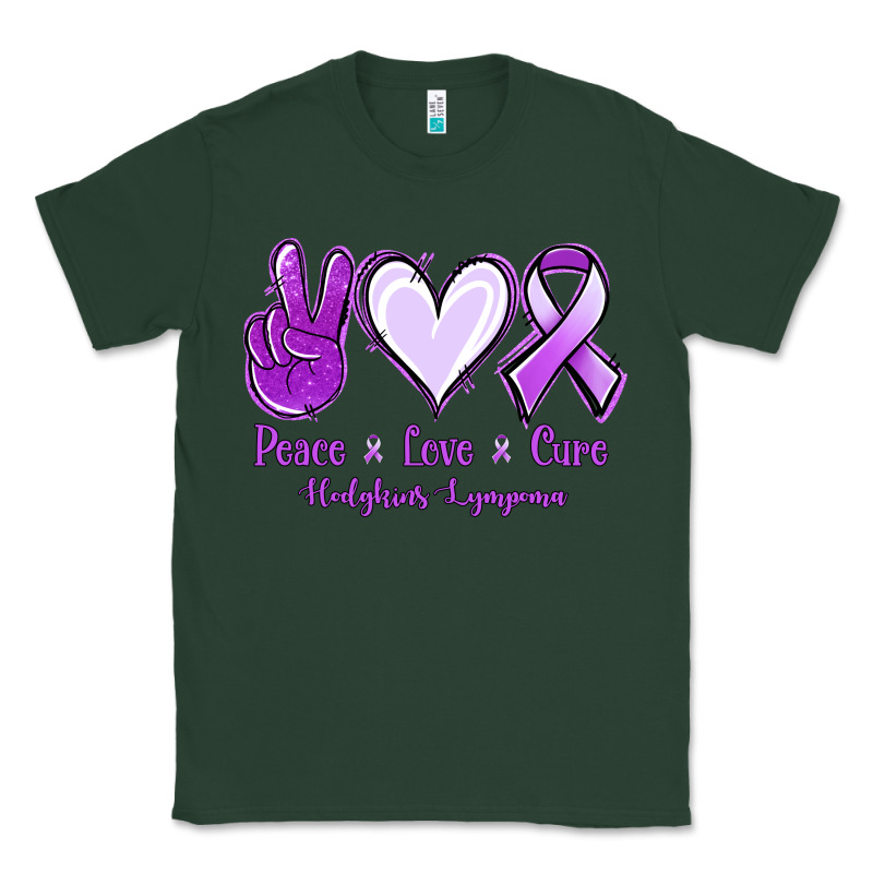 Peace Love Cure Odgkins Lympoma Classic Tee by Jasminsmagicworld | Teevron
