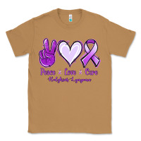 Toasted Coconut Peace Love Cure Odgkins Lympoma Classic Tee - Jasminsmagicworld