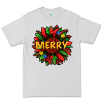 Dove Grey merry christmas with light sunflower bbs Premium Tee - BundleAndBundleShop