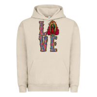 Pigment French Oak Love Lady Of Guadalupe Urban Hoodie - Jasminsmagicworld