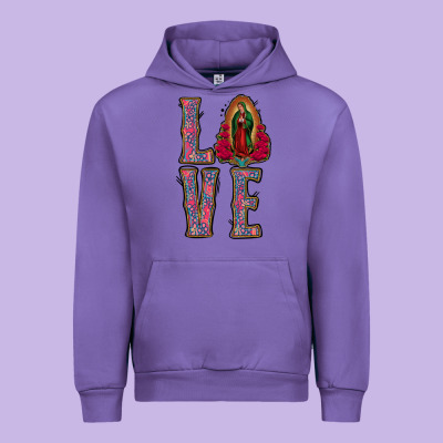 Love Lady Of Guadalupe Urban Hoodie Designed By Jasminsmagicworld