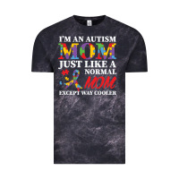 Cloud Black LIL Autism Mom Vintage Tee - CowhideDigitalArt